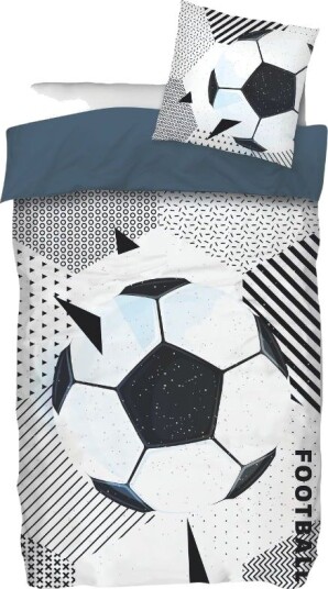 Fotball Sengesett I Bomull 140 X 200cm
