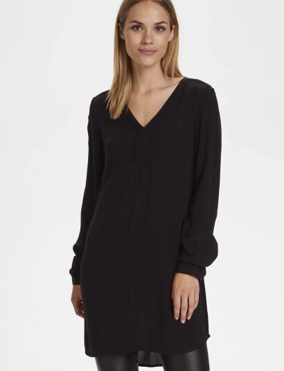 Kaffe Amber V-Neck Tunic - Black - 36 Kaffe Amber V-Neck Tunic - Black - 36