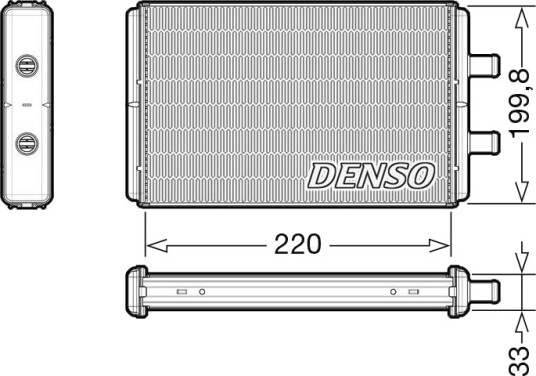 DENSO DRR12016 Varmeapparat register DENSO DRR12016 Varmeapparat register