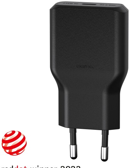 Unisynk G3 36W USB-C Hurtiglader med 2m Kabel - Svart Unisynk G3 36W USB-C Hurtiglader med 2m Kabel - Svart