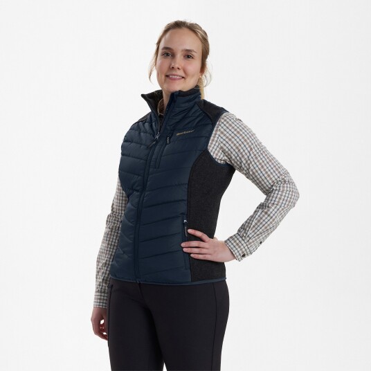 Deerhunter Lady Caroline Padded Waistcoat Dark Blue 40