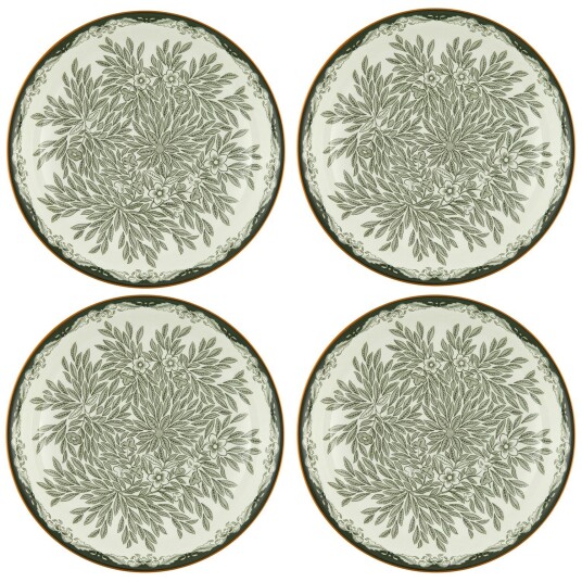 Rörstrand Ostindia Floris Dyp Tallerken 22 cm 4 pk Grønn