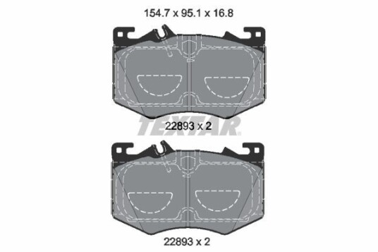 Bremseklosser TEXTAR 2289301 Bremseklosser TEXTAR 2289301
