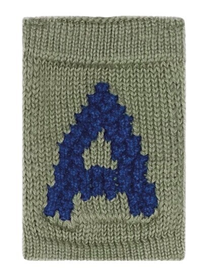 Smallstuff Strikket Bogstav Blue A