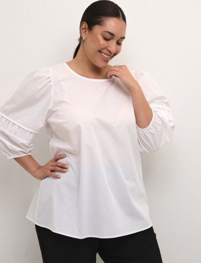 Kaffe Curve Kcelina Blouse - White - 46