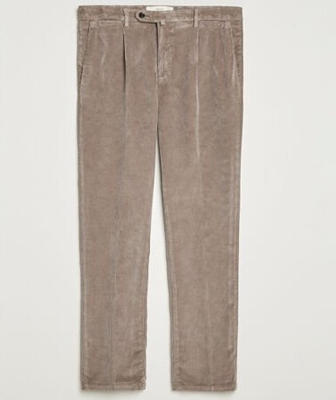 Briglia 1949 Easy Fit Corduroy Trousers Taupe