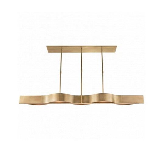 Avant Large Linear Pendant Antique-Burnished Brass