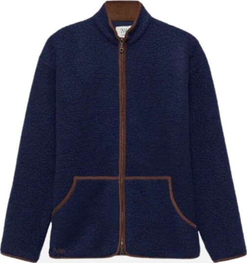 Nibbi Wool fleece sweater S blå herre