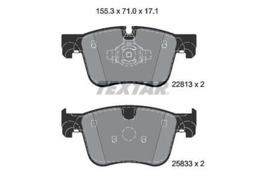 Bremseklosser TEXTAR 2281301 Bremseklosser TEXTAR 2281301