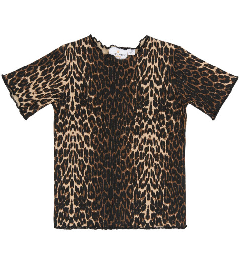 THE NEW Siblings Oxford Tan AOP Ellie Rib T-Shirt 98