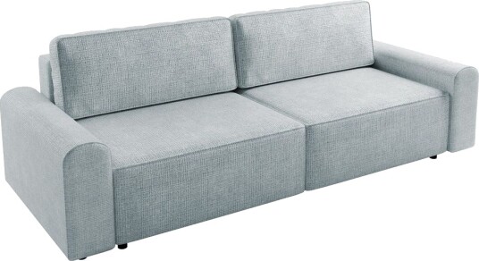 Bella Sovesofa 3 seter i Plysj Grå