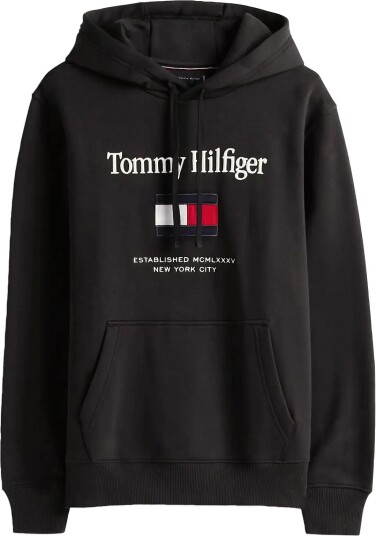 Tommy Hilfiger Tommy Embro Flag Hoodie Black XS