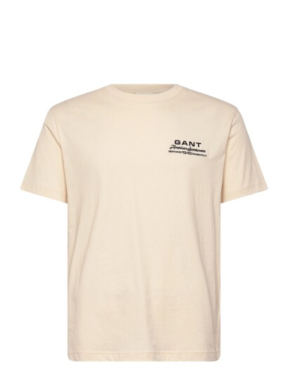 GANT Small Graphic Ss Tshirt Cream L GANT Small Graphic Ss Tshirt Cream L