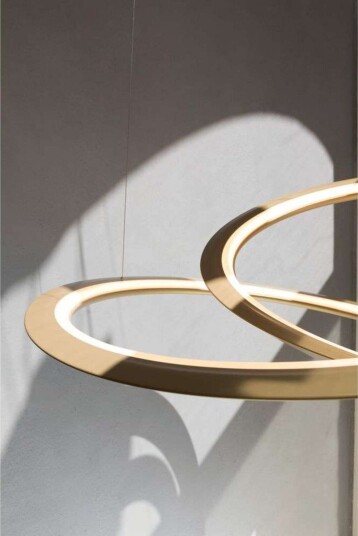 Kepler Minor Pendel Painted Gold   Nemo Lighting   Spisestue   Aluminium