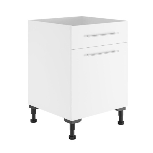 Alterna Vaskerom: Benkeskap 40cm m/1 dør og 1 Skuff Hvit / 60cm Alterna Vaskerom: Benkeskap 40cm m/1 dør og 1 Skuff Hvit / 60cm