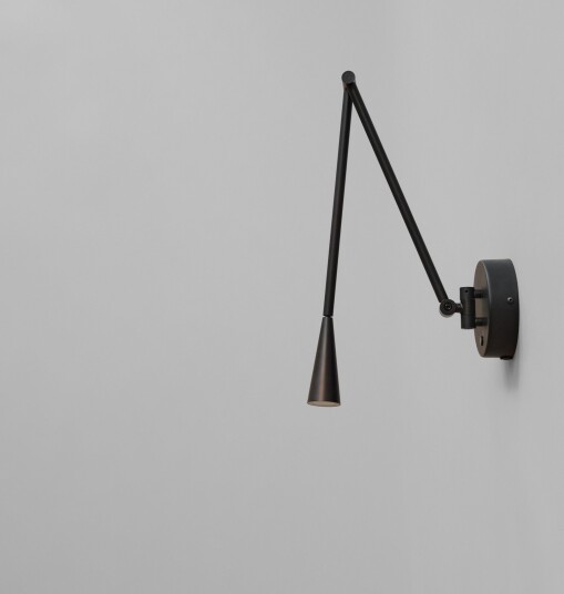 Vegglampe 101 COPENHAGEN dimmbar Svart Stue Aluminium Design 12 Svart