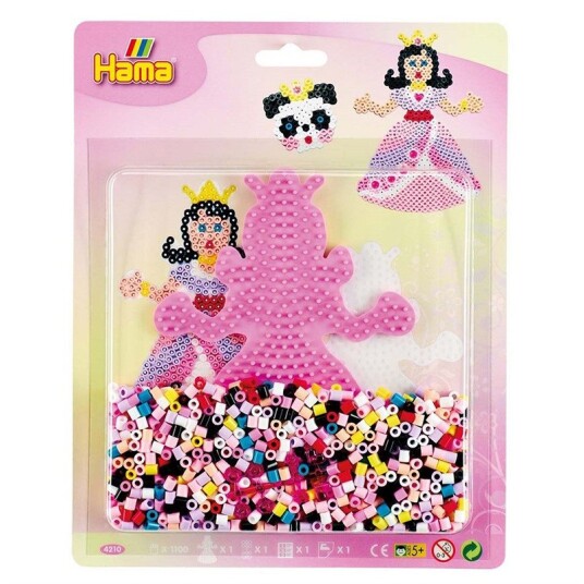 Hama Midi Perlesett blisterpakke 1100 perler Prinsesse