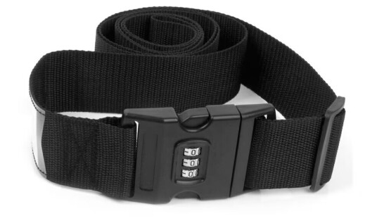 2-pack svart luggagem-bånd med lås bagasjebånd bug belt 2-pack svart luggagem-bånd med lås bagasjebånd bug belt