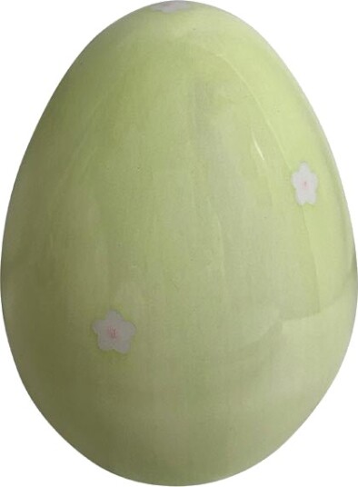 Seasons Easter Collection Egg m/Blomster 12,5cm Grønn