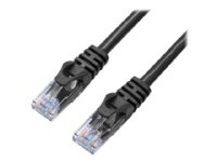 X-Shield - Nettverkskabel - RJ-45 (hann) til RJ-45 (hann) - 50 cm - UTP - CAT 6 - halogenfri, formstøpt, uten hindringer - svart