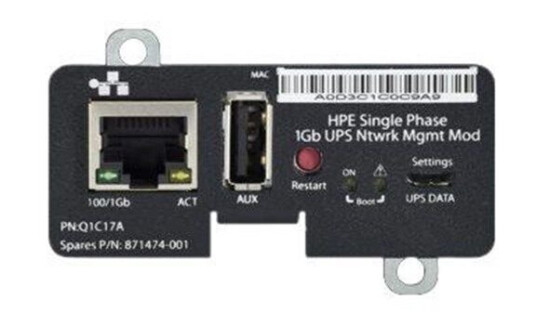 HP E Single Phase 1Gb UPS Network Management Module HP E Single Phase 1Gb UPS Network Management Module