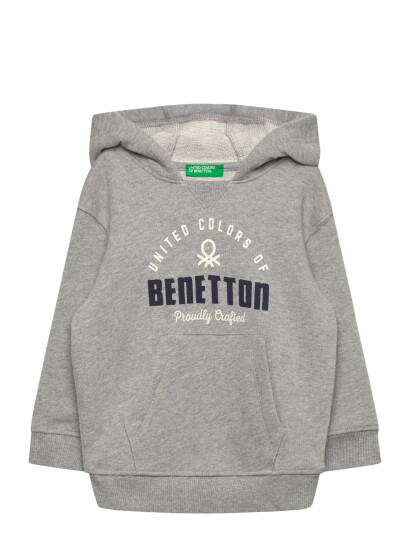 United Colors of Benetton Sweater W/Hood Grey 90