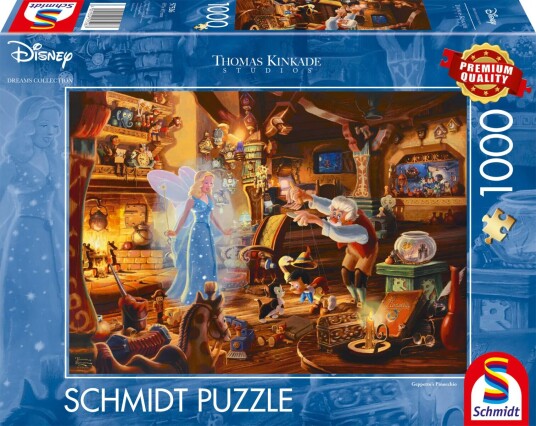 Schmidt Puslespill Schmidt 1000 WD Kinkade Pinocchio