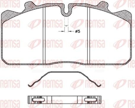 REMSA JCA 658.00 Bremseklosser REMSA JCA 658.00 Bremseklosser