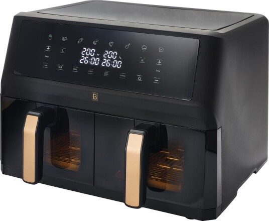 F&B Dual Zone airfryer 11L 34757 sort