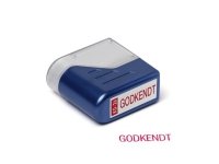 Stempel Deskmate Godkendt rød tekst Stempel Deskmate Godkendt rød tekst