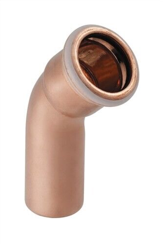 Geberit Mapress halvbend m/1 muffe 15 mm x 45 gr. Kobber