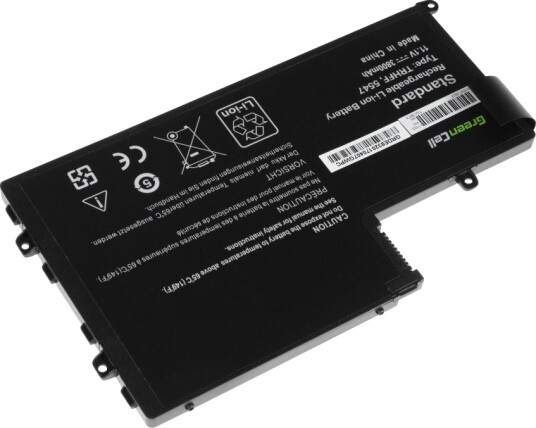 Green Cell Batteri Til Bærbar Pc Tilsvarer: Dell Trhff Litiumpolymer 3-Cellers 3800 Mah Svart DE83