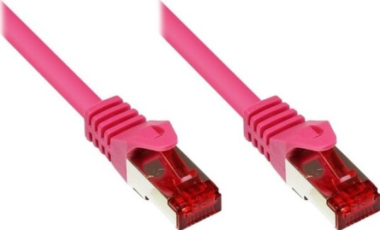 Good Connections Rns Patch Cable With Rastnasenschutz Cat. 6 S/Ftp Pimf Pvc 250Mhz Magenta 10M Good Connections (8060- 100M)