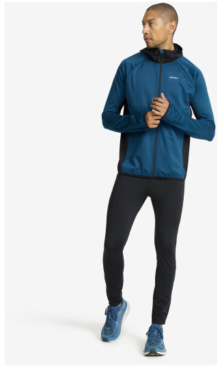 Revolutionrace Pace Hooded Wind Jacket Herre Blue Opal XS Jakker Vindjakker