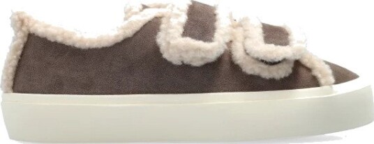 INUIKII Joggesko Shearling Low Velcro Grå
