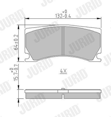 Bremseklosser JURID 573372J Bremseklosser JURID 573372J