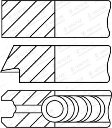 GOETZE ENGINE 08-432200-10 Stempelringsett