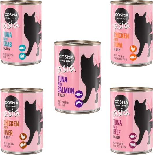 Cosma Asia I Gelé Blandet Pakke 12 X 400 G