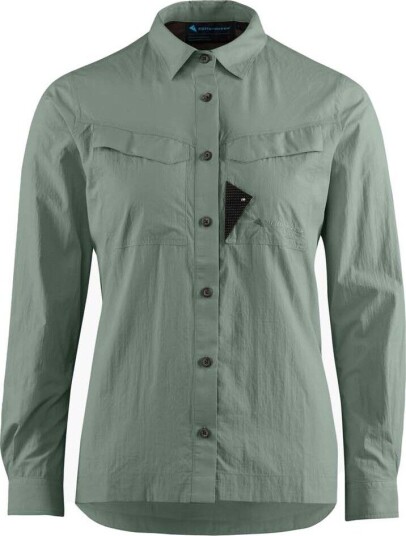 Klättermusen Women's Syn Long Sleeve Shirt Green Lake S