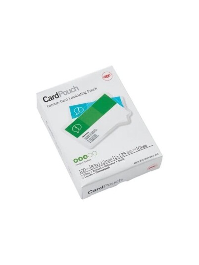 GBC - glossy - 83 x 113 mm lamination pouches (pack of 100) GBC - glossy - 83 x 113 mm lamination pouches (pack of 100)