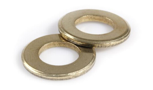 REYHER 001257010043000 Rundskive BRB DIN 125 A messing 4,3x9x0,8 mm 1000-pakning Innfesting