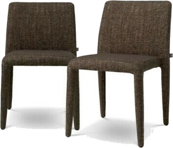 Leiza Dining Chair Renato Brown Set of 2