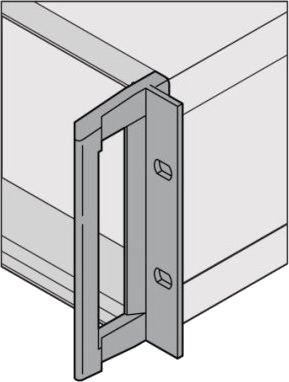 Schroff Ratiopac Pro 19" Brakett Med Håndtak 4U Rack 24572702
