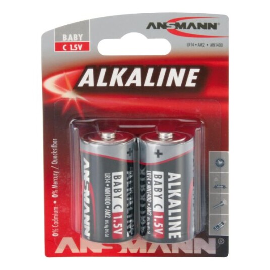 Ansmann 1513-0000 Baby C/LR14 2-pakning