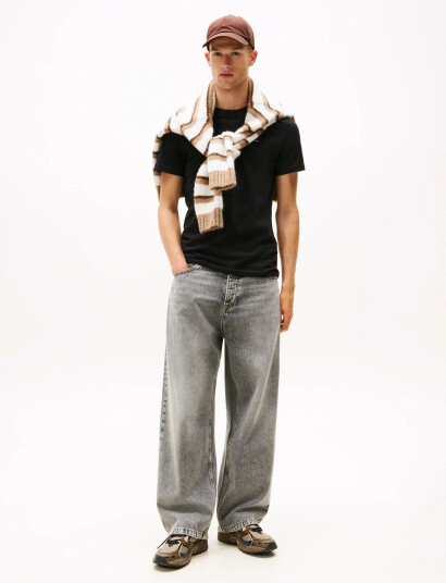 Tommy Jeans Tjm Xslim 2Pack Jersey Tee Ext - Black - XS