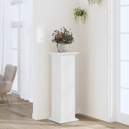 Plantestativ hvit 33x33x100 cm konstruert tre Plantestativ hvit 33x33x100 cm konstruert tre
