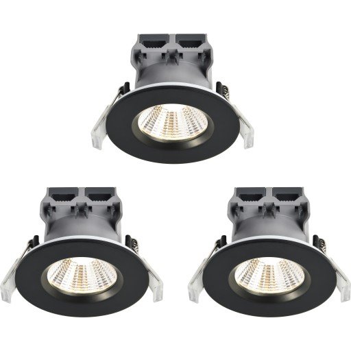 Nordlux Fremont Bath downlight 2700K svart 3 stk