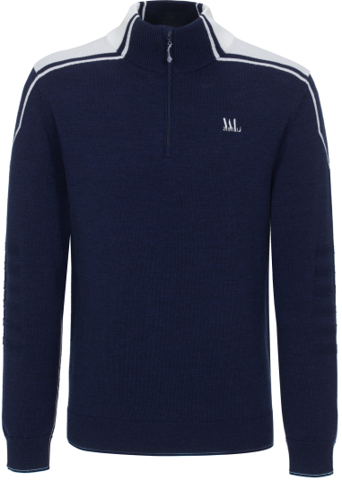 WoolLand Dombås Half zip Ullgenser Herre Blue Ink M WoolLand Dombås Half zip Ullgenser Herre Blue Ink M