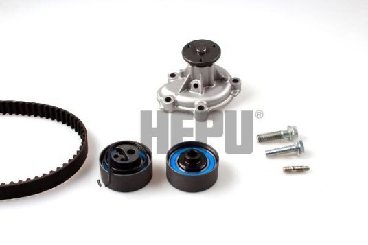 Vannpumpe + tannremmsett HEPU PK03723 Vannpumpe + tannremmsett HEPU PK03723
