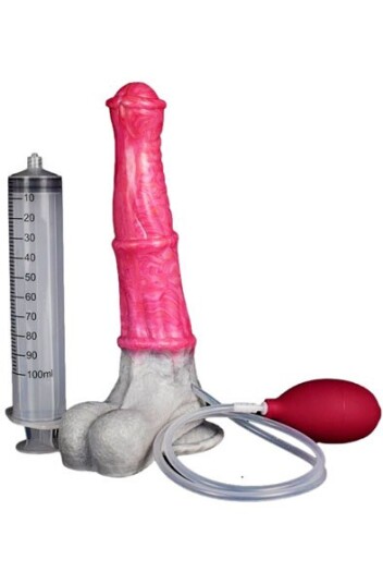 Pink Alien Monster Ejaculating Dildo Hevon 25 cm